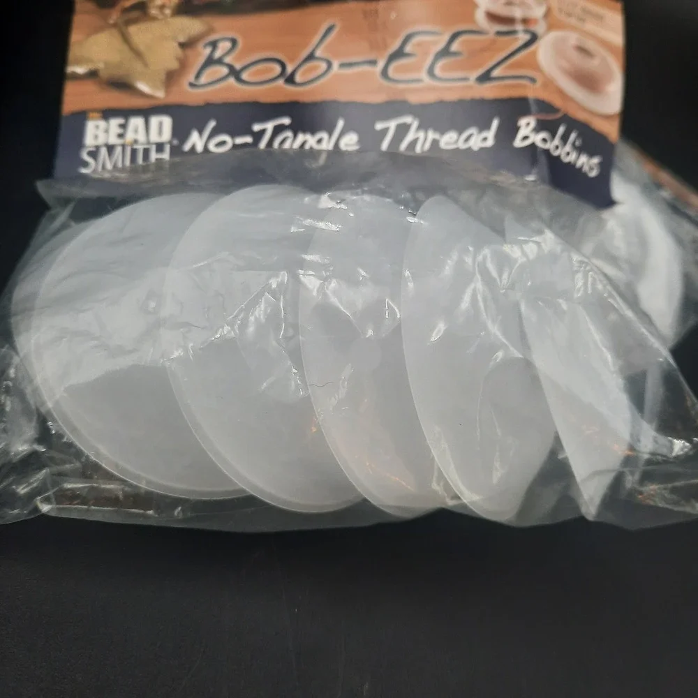 Bead Smith Bob EEZ No Tangle Thread Bobbins 2.5‎ Inch Diameter 8 Per Bag Macrame